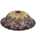 Meyda Lighting 23950 24"W Tiffany Peacock Feather Lamp Shade