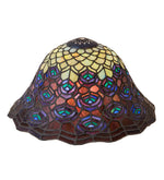 Meyda Lighting 23958 12" Wide Tiffany Peacock Feather Lamp Shade