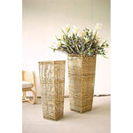 Kalalou A6293 Tapered Seagrass Planter Set of 2