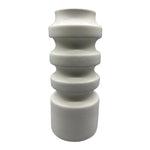 Sagebrook Home 18644-04 Ceramic, 11" Tiered Vase, White