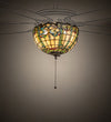 Meyda Lighting 240007 12" Wide Tiffany Dragonfly Fan Light Ceiling Fixtures
