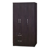 Better Home Products NW337-Tobacco Symphony Wardrobe Armoire Closet With Two Drawers  Tobacco