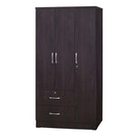 Better Home Products NW337-Tobacco Symphony Wardrobe Armoire Closet With Two Drawers  Tobacco