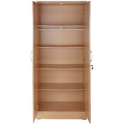 Harmony Wood Two Door Armoire Wardrobe Cabinet Beech Maple