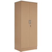 Better Home Products NW104-Beech Harmony Wood Two Door Armoire Wardrobe Cabinet Beech Maple