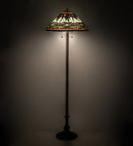 Meyda Lighting 242786 60" High Tiffany Dragonfly Floor Lamp