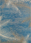 Couristan Monaco Tropical Palms 7'6" X 10'9"  Rectangular Indoor/Outdoor  Transitional Rug