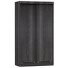 Better Home Products W40-Gray Modern Wood Double Sliding Door Wardrobe In Gray