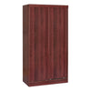Better Home Products W40-Mahogany Modern Wood Double Sliding Door Wardrobe In Mahogany