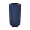 Sagebrook Home 17122-14 Ceramic, 9" Ridged Vase, Navy