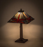 Meyda Lighting 26290 21"H Prairie Dragonfly Table Lamp