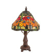 Meyda Lighting 26633 13" High Poinsettia Mini Table Lamp