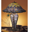 Meyda Lighting 26665 24.5"H Tiffany Peacock Feather Lighted Base Table Lamp
