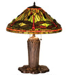 Meyda Lighting 26680 25"H Tiffany Dragonfly Table Lamp