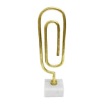Sagebrook Home 18311-02 Metal, 18" Paper Clip Sculpture, Gold