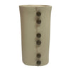 Sagebrook Home 18232-03 Ecomix, 12" Button Vase, Ivory