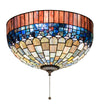 Meyda Lighting 27444  16"W Tiffany Candice Flushmount Ceiling Light