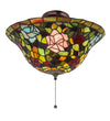 Meyda Lighting 27445 16"W Tiffany Rosebush Flushmount Ceiling Light