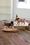 Kalalou CHB2187 Felt Christmas Dogs Set of 2