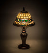 Meyda Lighting 27535 15"H Tiffany Roman Mini Table Lamp
