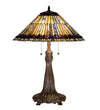 Meyda Lighting 27562 27"H Tiffany Jeweled Peacock Table Lamp.602