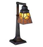 Meyda Lighting 27881 20" High Diamond Craftsman Desk Lamp