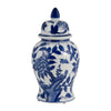 Sagebrook Home 17902-01 Ceramic, 14" Temple Jar, Blue/White
