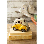 Ceramic VW Bug Lamp – 6.5"L Glazed Clay Night Light in Multi by Kalalou