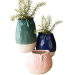 Kalalou CDV2054 Ceramic Owl Planters ,Set of 3