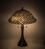 Meyda Lighting 28369 23"H Tiffany Fishscale Table Lamp