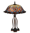 Meyda Lighting 28504 30"H Tiffany Peacock Feather Table Lamp