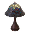 Meyda Lighting 28568 18"H Tiffany Peacock Feather Accent Lamp