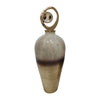 Sagebrook Home 18499-02 Glass, 27" Vase Metal Swirl Topper, 2-Tone Bronze