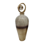 Sagebrook Home 18499-02 Glass, 27" Vase Metal Swirl Topper, 2-Tone Bronze
