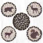 Earth Rugs CNB-518 Wildlife Coasters in a Basket 5``x5``