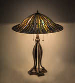 Meyda Lighting 29385 31"H Tiffany Lotus Leaf Table Lamp