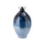 Imax Worldwide Home Comino Medium Glass and Aluminum Vase