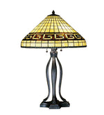 Meyda Lighting 29504 30"H Greek Key Table Lamp.605