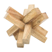 Sagebrook Home 17037 Wood, 6X6 Jack, Brown