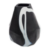 Sagebrook Home 19038-01 Glass, 10" Abstract Contemporary Vase, Black