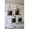 Kalalou NJH2005 Hanging Iron Pocket Bucket with Chain