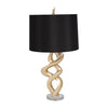 Sagebrook Home 51254 Resin 30" Swirl Table Lamp, Gold