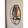 Kalalou CLL2254 Oval Mirror with Wall Shelf