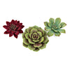 Imax Worldwide Home Sonoran Flocked Succulent Wall Decor - Set of 3