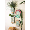 Kalalou CPH3476 Set Of Four Ceramic Faces Wall Planters