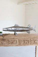 Kalalou A6212 Hand Hammered Metal Barracuda