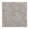 Sagebrook Home 18336 36" Carved Circles Wall D?Cor, White Antique