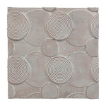 Sagebrook Home 18336 36" Carved Circles Wall D?Cor, White Antique