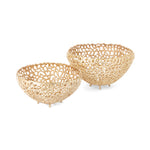 IMAX Worldwide Home SG Pomona Aluminum Decorative Bowls - Set of 2