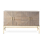 IMAX Worldwide Home Kaidence Carved Wood Sideboard Cabinet